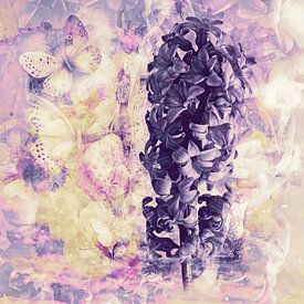 Voorjaar en de hyacint.. van Helga Blanke