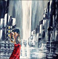 woman in red II