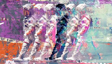 Astronaut Moonwalk van Teis Albers