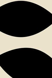 Schwarze organische Formen. Modern abstrakt Nr. 3 von Dina Dankers