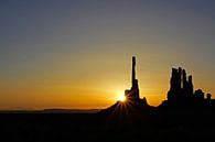 zonsopkomst Monument Valley van Antwan Janssen thumbnail