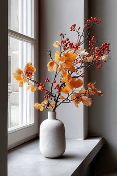 Autumn colors and Cool White by Studio BB