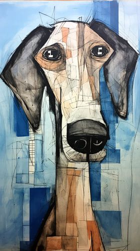 Abstracte Hondenziel