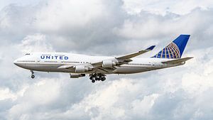 Passagierflugzeug Boeing 747-400 der United Airlines.