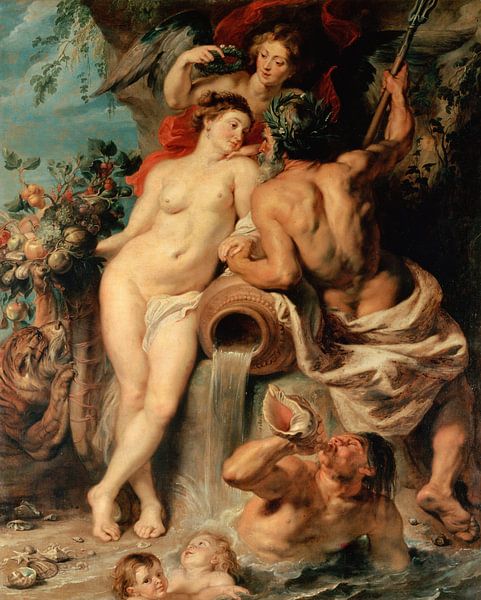 Bündnis der Erde mit dem Wasser - Peter Paul Rubens von 1000 Schilderijen