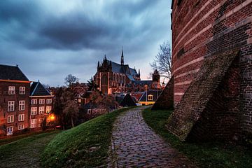 Storm brewing over Leiden von Eric van den Bandt