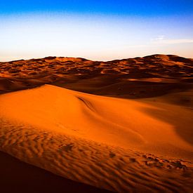 de Sahara van Natuur aan de muur