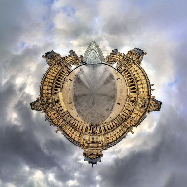Louvre 360 Panorama-Planet von Dennis van de Water