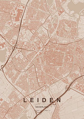Stadtplan von Leiden