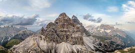 Tre Cime oder Drei Zinnen in den Dolomiten Italien von Sjoerd van der Wal Fotografie