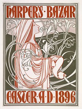 Will Bradley - Harpers Bazaar Pasen 1896 van Old Masters