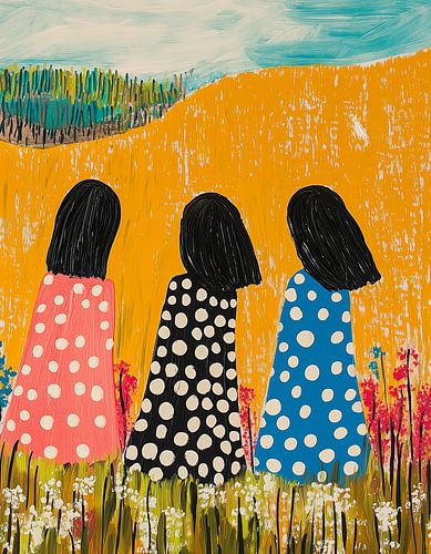 Un coup d'œil au-delà du champ jaune