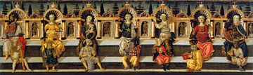 Giovanni di Ser Giovanni Guidi, De zeven deugden - 1465-70 van Atelier Liesjes