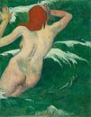 In the Waves, Paul Gauguin von Meesterlijcke Meesters Miniaturansicht