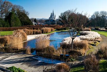 Panorama garden in Laeken, Brussels van Werner Lerooy