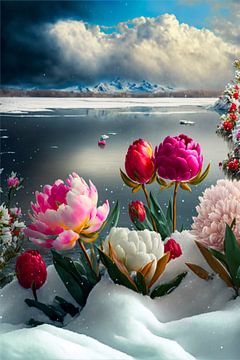 Sneeuw bloemen van haroulita