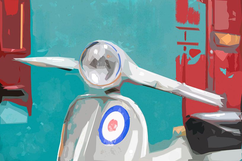 vintage scooter by Bert-Jan de Wagenaar