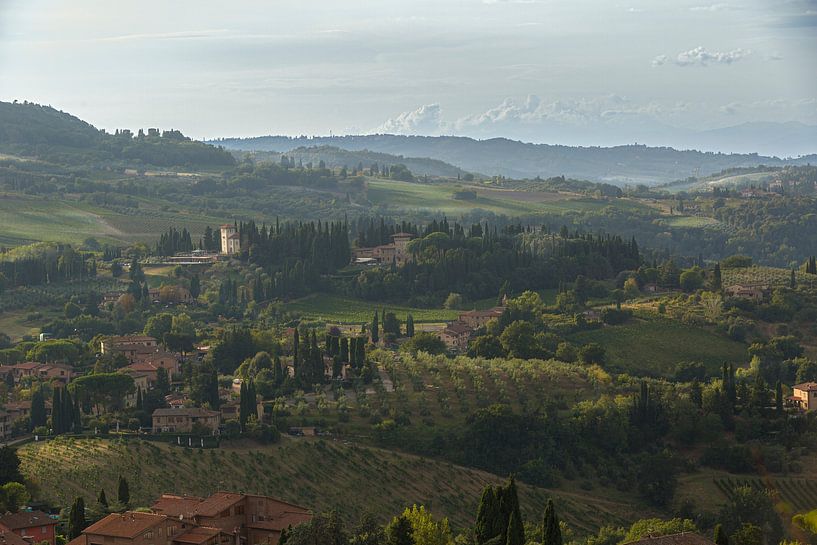 toskanischer Landschaft bei San Gimignano von Thomas Heitz