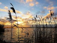 Sunset at Loosdrecht lakes