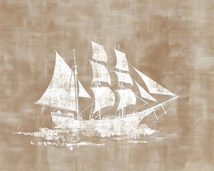 Sailing Through the Mist by Modern Collection