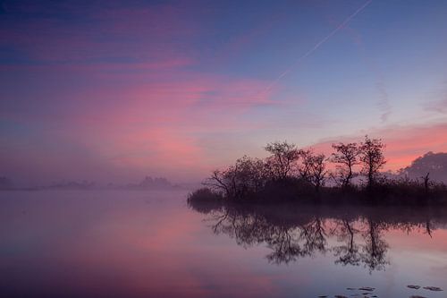 Dageraad in Nationaal park Weerribben-Wieden