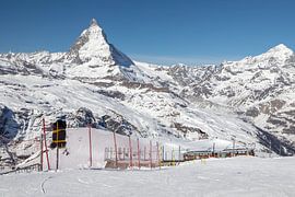 The Gornergratbahn in front of the Matterhorn by t.ART