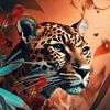 Tiger in the jungle by Digitale Schilderijen