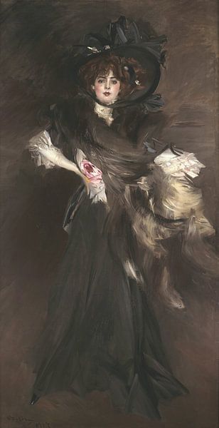 Ritratto di Mademoiselle Lanthèlme, Giovanni Boldini von Meesterlijcke Meesters