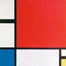 Piet Mondriaan. Composition II in Red, Blue, and Yellow von 1000 Schilderijen Miniaturansicht