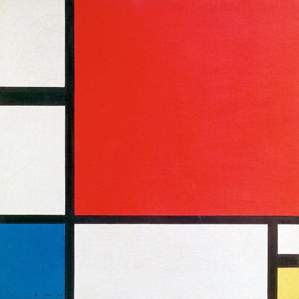 Piet Mondriaan. Composition II in Red, Blue, and Yellow von 1000 Schilderijen