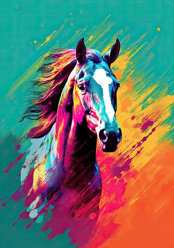 Paard Poster Pop Art