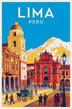 Lima, Peru. van Poster Art Shop