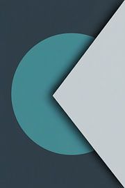Schnittlinie von Rust | Teal on Ice