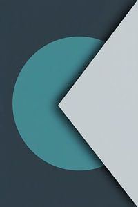 Schnittlinie von Rust | Teal on Ice
