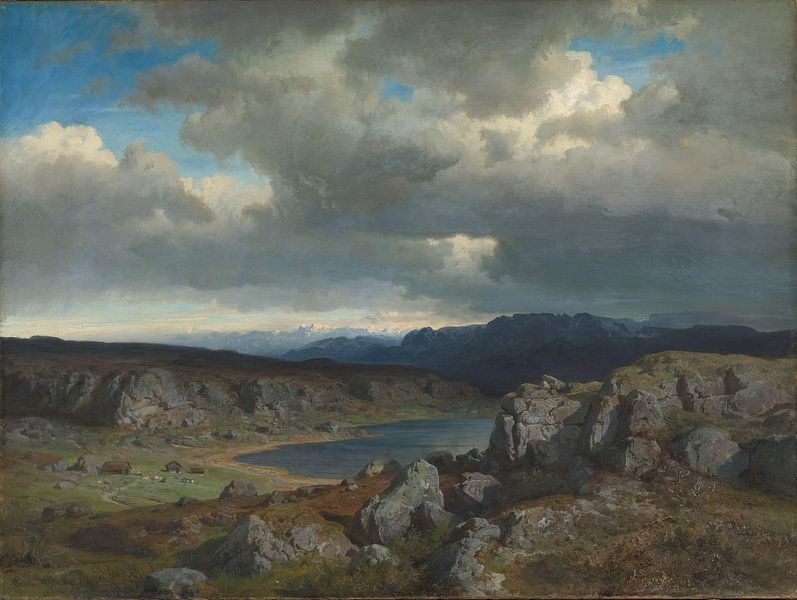 Hans Gude, Norwegian Highlands, 1857 by Atelier Liesjes