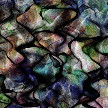 Buccleuch 01 - abstracte digitale compositie van Nelson Guerreiro