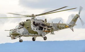 Czech Mil Mi-24V Hind combat helicopter. by Jaap van den Berg