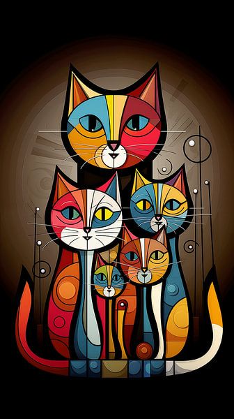Peinture de chat par Preet Lambon