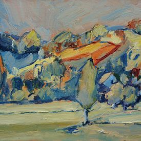 Le vignoble rouge sur Nop Briex