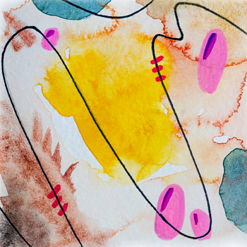 Modernes abstraktes Aquarell | 001