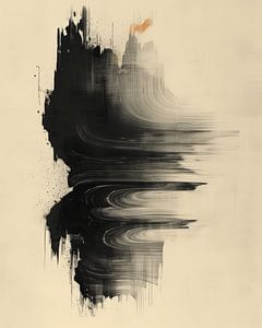 Abstrait moderne dans le style japonais