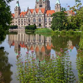 Neues Rathaus mit Maschteich von Torsten Krüger