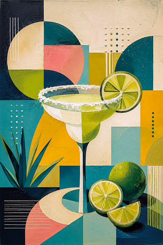 Margarita Cocktail Painting – Vibrant Mexican Art