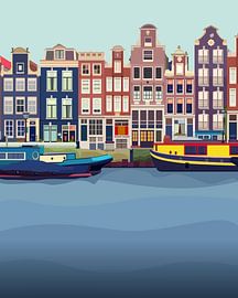 Channels in Amsterdam by Marie-Lise Van Wassenhove