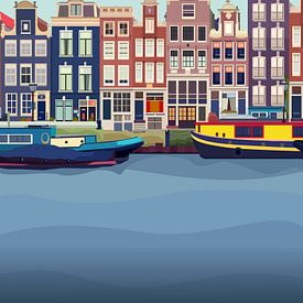 Kanalen in Amsterdam van Marie-Lise Van Wassenhove