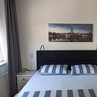 Klantfoto: Deventer Skyline van Remco Lefers, op canvas