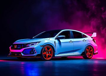 Honda Civic Type R Wit Neon van MIROKKU
