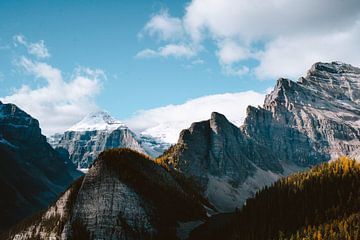 Blick auf die herbstlichen kanadischen Berge von Marit Hilarius