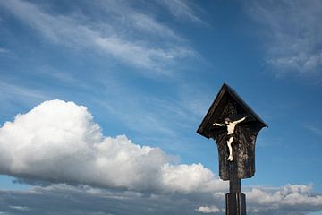 Wooden cross in Bavaria by Ulrike Leone