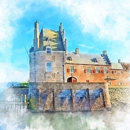 Campveerse Toren, Veere, Zeeland.